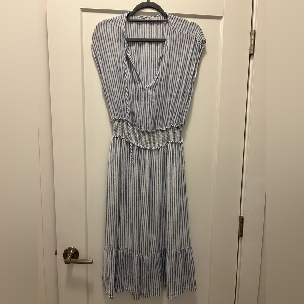 Rails blue and white striped dress